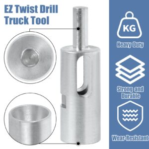 EZ Twist Ties 9 Gauge Drill Chuck Tool for Chain Link Fence,Easy Twist Fence Ties Tool for Chain Link Wire Fence,9 Gauge Wire Twist Tool Drill Chuck Wire Twister Fence,Fit 3/8” Chuck Power Drill