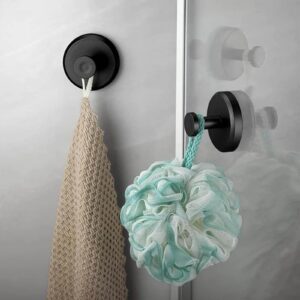 generic suction cup hooks,stainless steel suction cup hook without punching or marking kitchen bathroom vacuum suction cup,bathroom hooks, towel hooks,suitable for the whole house (black)