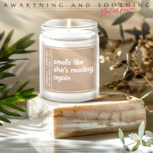 Gifts for Book Lovers - Best Friend Birthday Gifts - Book Lovers Gifts - Bookish Gifts, Funny Gifts for Women - Gifts for Readers -7 oz Scented Candle