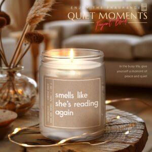 Gifts for Book Lovers - Best Friend Birthday Gifts - Book Lovers Gifts - Bookish Gifts, Funny Gifts for Women - Gifts for Readers -7 oz Scented Candle