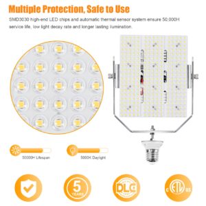 YELLORE 8 Pack 240W Shoebox LED Retrofit Kits 34800LM AC277-480V 5000K E39 Mogul Base LED Street Light Outdoor Commercial LED Pole Parking Lights DLC ETL Listed