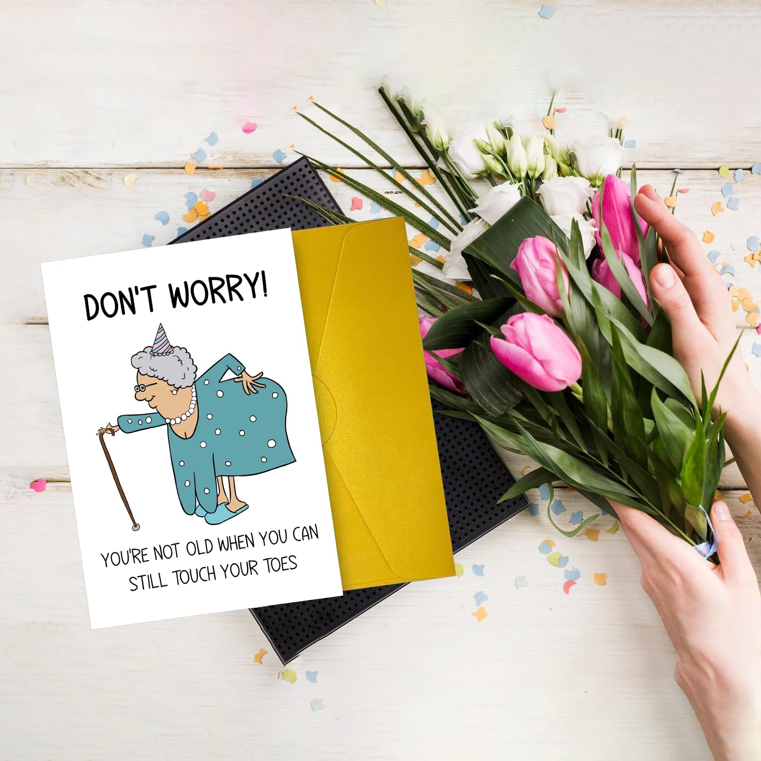 Rude Birthday Card Friendship Card for Woman, Funny Getting Older Card for Friends Bestie Family Wife, Gag 50th 60th 70th 80th 90th Birthday Gift Mom Grandma, Happy Birthday Card Old Age Women