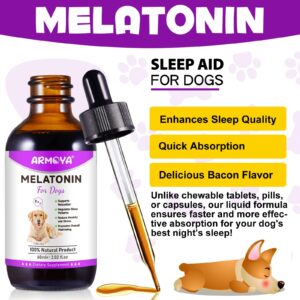 Melatonin for Dogs - Dog Melatonin - Dog Melatonin for Small Dogs - Cat Melatonin - Anxiety & Stress Relief - Promote Relaxation & Deep Sleep for Cat & Dog