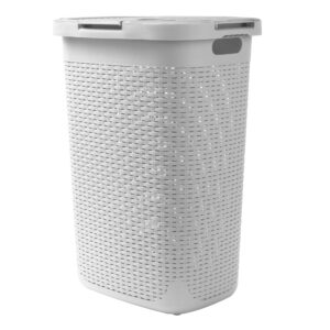 yqdste 60l ultra-thin laundry basket (white), yst-017