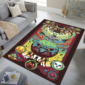 shouse legend of zelda rug, gaming carpet for game room, kids room rug,rugs for living room, bedroom - washable rug, 8x10 area rugs - home decor accent for gaming enthusiasts 1 (72 * 48 inches)