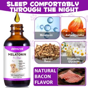 Melatonin for Dogs - Dog Melatonin - Dog Melatonin for Small Dogs - Cat Melatonin - Anxiety & Stress Relief - Promote Relaxation & Deep Sleep for Cat & Dog