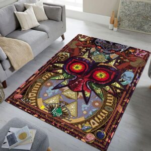 shouse legend of zelda rug, gaming carpet for game room, kids room rug,rugs for living room, bedroom - washable rug, 8x10 area rugs - home decor accent for gaming enthusiasts 2 (60 * 36 inches)