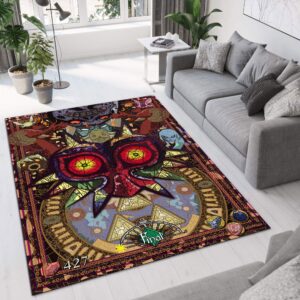 SHOUSE Legend of Zelda Rug, Gaming Carpet for Game Room, Kids Room Rug,Rugs for Living Room, Bedroom - Washable Rug, 8x10 Area Rugs - Home Decor Accent for Gaming Enthusiasts 2 (60 * 36 inches)