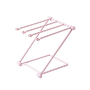 foldable dishcloth airer dishcloth drying rack foldable kitchen rags storage stand towel holder shelf pink