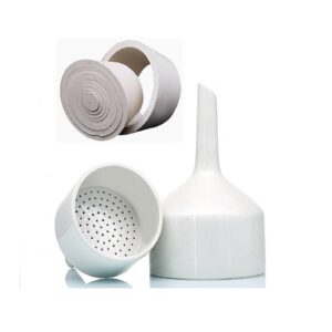 Laboratory Buchner Ceramic Funnel 60/80/100/120/ 150mm(150mm) with Funnel Holder 9 * 1 Brinell Funnel Holder