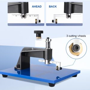 Glass Circular Cutting Tool, 3 Carbide Cutting Wheels, 0.39-3.93'' Lens Circular Cutting Tool for Stained Glass, Mosaics, DIY Projects