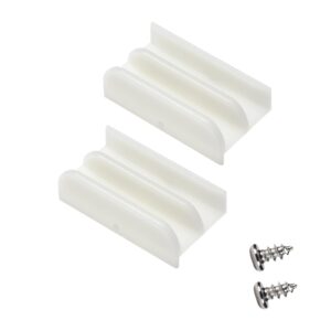 m6219 sliding shower door bottom guide for sliding shower door, 1/2 in channels for glass shower door plastic guide m6219(2 pack)