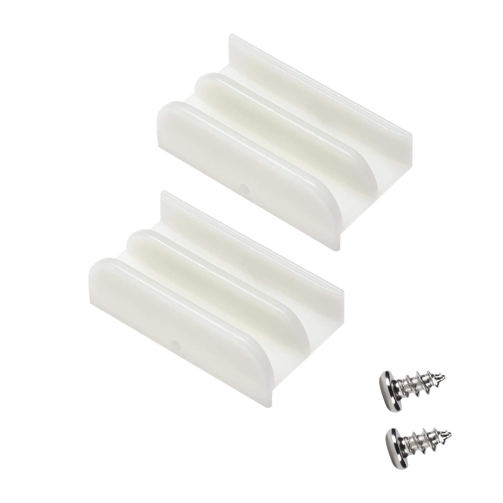 M6219 Sliding Shower Door Bottom Guide for Sliding Shower Door, 1/2 in Channels for Glass Shower Door Plastic Guide M6219(2 Pack)