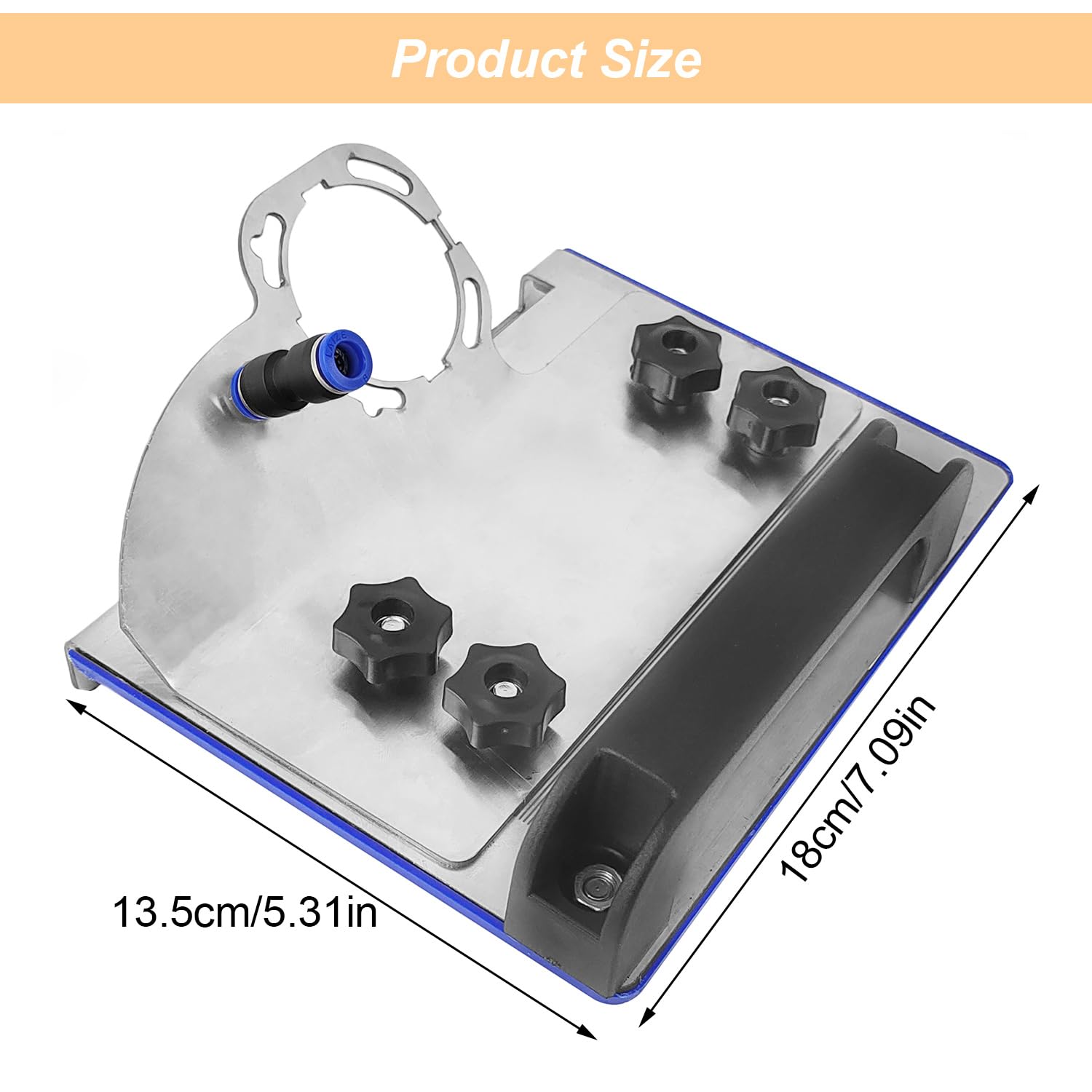 Angle Grinder Stand for Tile 45° Chamfer Cutting, 45 Degree Tile Chamfering Tool with Wear-Resistant Bottom Plate, Type 100 Angle Grinder Attachment, Angle Grinder Stand Grinder Holder (1)