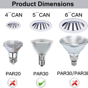 Ivyemons PAR30 Long Neck Halogen 75W 120V - 2 Pack PAR30 75W 120V Flood Bulb Warm White 2800K, PAR30 Dimmable E26 Base, High Output 800LM 75W PAR30 Halogen Bulb for Tracking Light, Recessed Light