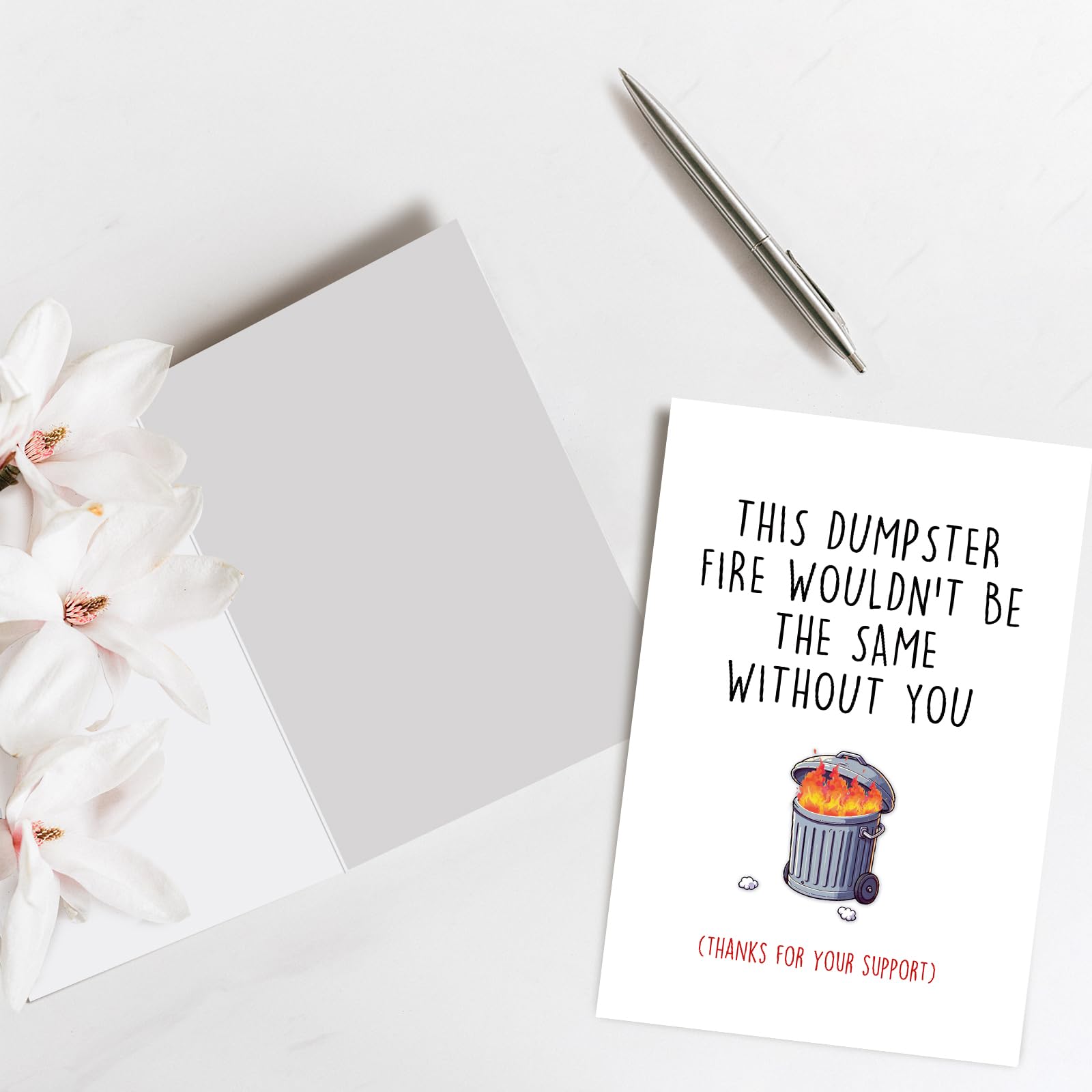 Funny Encouragement Card, Cute Thank You Card for Women Men, Appreciation Card for Coworker Boss, Moral Support Card