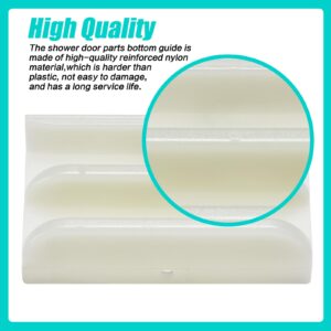 M6219 Sliding Shower Door Bottom Guide for Sliding Shower Door, 1/2 in Channels for Glass Shower Door Plastic Guide M6219(2 Pack)