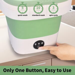 Portable Washing Machine,13 L Washer with 3 Modes Cleaning for Underwear, Baby Clothes, Sock, Small Delicates. Mini FoldableTravel Washer and Dryer Combo for Apartment, Home, Hotel, Camping,RV