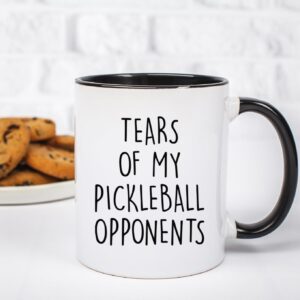 Tears of My Pickleball Opponents - Funny Birthday Gifts Idea for Women Men - Sports Dink Player Present Dad Mom Uncle Aunt Boyfriend Girlfriend Coach - 2024 Coffee Mug Ceramic Cup Novelty (11 oz)