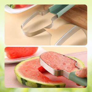 3-in-1 Watermelon Fork Slicer Cutter, 2024 Watermelon Cutter Stainless Steel Watermelon Windmill Cutter, 3 In 1 Summer Watermelon Cutting Tool Fork Slicer Knife Set for Home