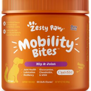 Generic Mobility Bites for Dogs, Hip and Joint, All Ages, Duck, 90 Soft Chews, 12.7 oz (360 g), neutral