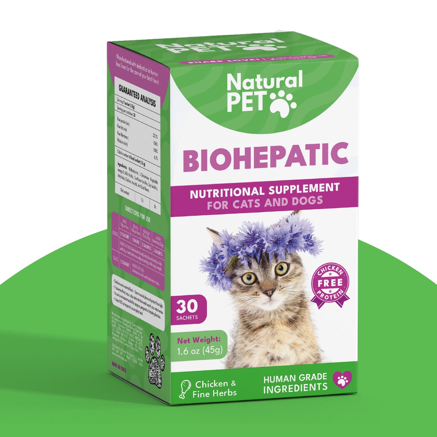 Natural Pet by FNL BIOHEPATIC Liver Support for Dogs and Cats, Dog Liver Supplement with Silymarin & Artichoke for Hepatoprotective Care, 100% Natural Ingredients