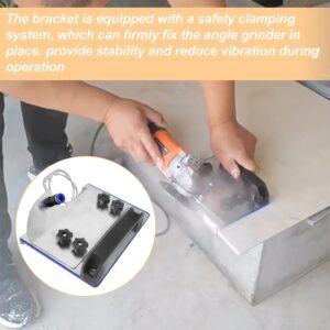 Angle Grinder Stand for Tile 45° Chamfer Cutting, 45 Degree Tile Chamfering Tool with Wear-Resistant Bottom Plate, Type 100 Angle Grinder Attachment, Angle Grinder Stand Grinder Holder (1)