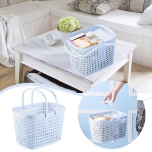 GpahrrDnij Portable Shower Caddy Basket Plastic Organizer Storage Tote with Handles Toiletry Bag Bin Box for Bathroom, College Dorm Room Essentials, Kitchen, Camp, Gym (A)