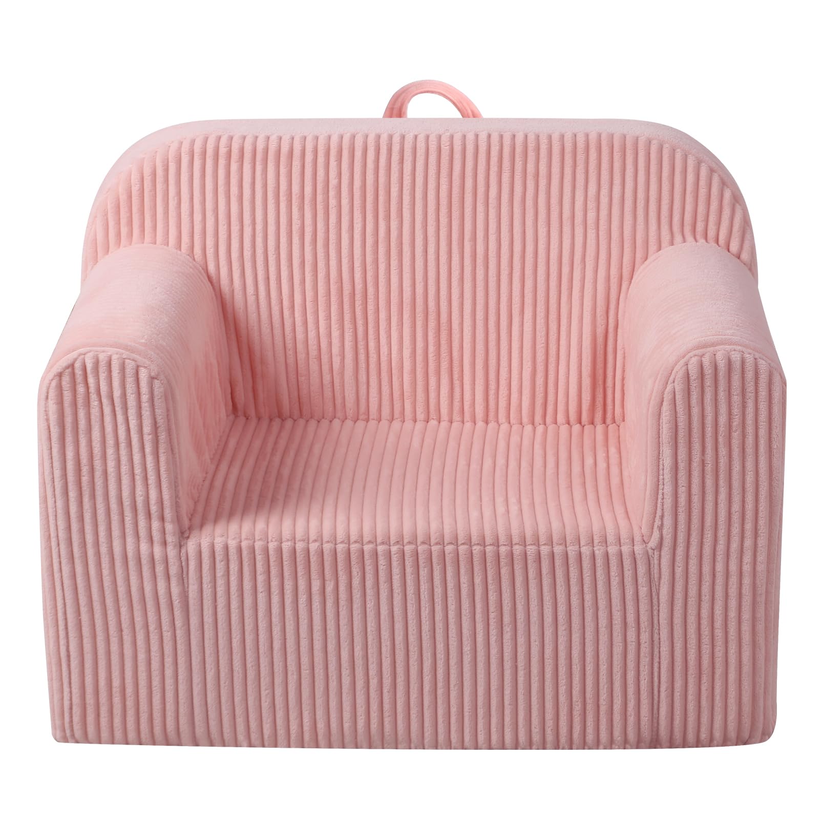 Getifun Foam Kids Sofa, Kids Armchair with Carrying Handle, Comfy Toddler Sofa Couch,Soft Toddler Armchair for Boys and Girls (Pink)