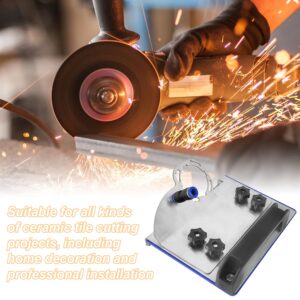 Angle Grinder Stand for Tile 45° Chamfer Cutting, 45 Degree Tile Chamfering Tool with Wear-Resistant Bottom Plate, Type 100 Angle Grinder Attachment, Angle Grinder Stand Grinder Holder (1)