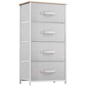 dwvo 4 drawers dresser, dresser for bedroom, fabric storage tower, chest of drawers, organizer unit for closets, living room