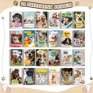 Motiskyy 48 Set Dog Thank You Cards with Envelopes 4 x 6 in Puppy Animal Themed Cards Blank Inside Dog Note Cards Funny Greeting Card for Gratitude, Recognition, Appreciation