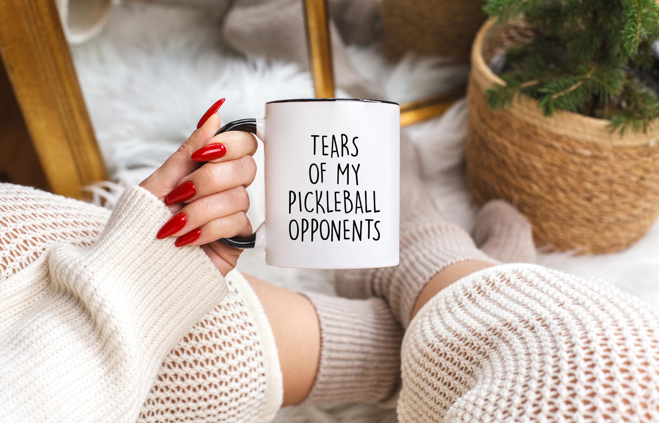 Tears of My Pickleball Opponents - Funny Birthday Gifts Idea for Women Men - Sports Dink Player Present Dad Mom Uncle Aunt Boyfriend Girlfriend Coach - 2024 Coffee Mug Ceramic Cup Novelty (11 oz)