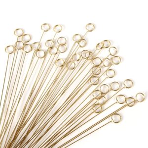 nqeuepn 40pcs flower card holder stick, metal wire floral picks round photo clip holder gold photo holders for flower arrangements wedding cake toppers table number card note birthday party