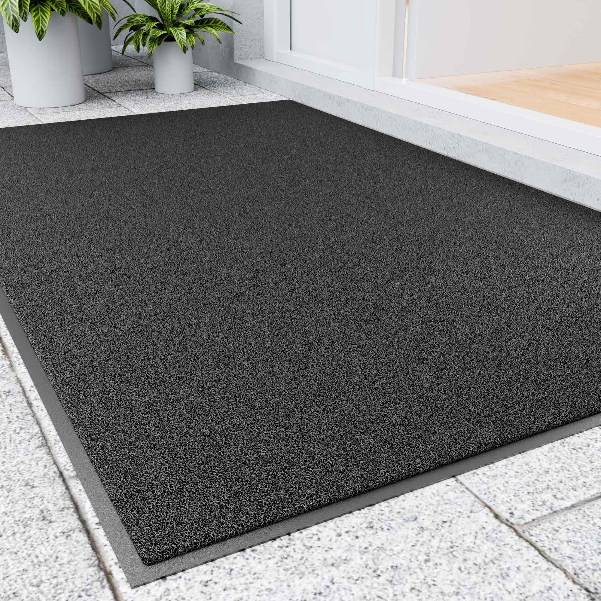 Amyracel Front Door Mat Outside Entrance, 3' x 4' Sturdy Indoor Outdoor Door Mat, Dirt Trapper Outdoor Welcome Mats for Entry, All-Season, All-Weather Doormat for Entryway, Patio, High Traffic Areas