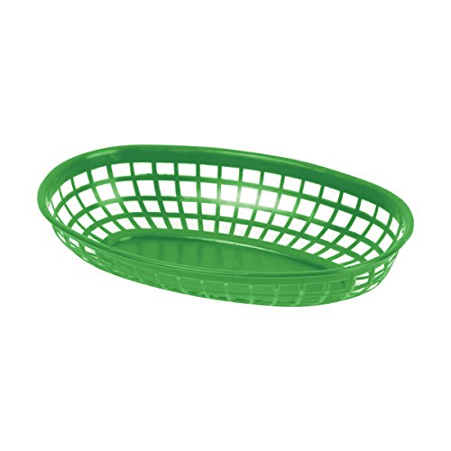 FSE PLBK938G Fast Food Basket, 9-3/8", oval, stackable, Pack of 12