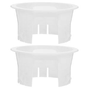 2Pcs White Glass Water Pitcher Lids Food Grade Plastic Anti-Dust Splash Resistant Stoppers Covers for Beverage Carafe Glass Pouring Pitcher One Size，Beverage Serveware，Jugs