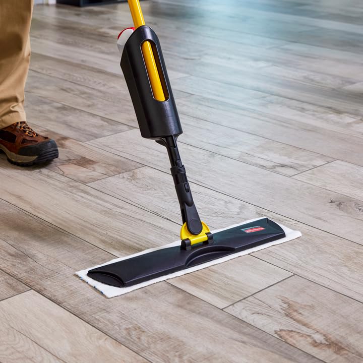 Rubbermaid Commercial Products Spray Mop Kit, Includes Mop + Pads, for All Floor Types/Hardwood/Vinyl/Tile