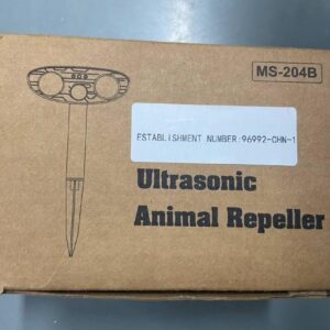 4 Pack Upgraded Ultrasonic Animal Repeller Outdoor,Solar Animal Repeller with Motion Sensor & Deterrent Light to Scare Raccoon Cat Rabbit Squirrel Skunk Dog Deer Repellent Devices for Yard Protection