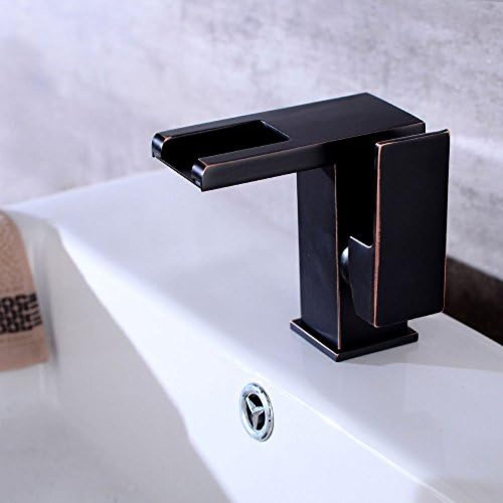 Kitchen & Bath Fixtures Taps Faucet,Black Ancient Basin Faucet Bathroom Waterfall Faucet Wash Basin Led Temperature Control Faucet Under Counter Basin Faucet Mixer Tap Faucet