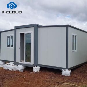 Fully Furnished 20Ft 40Ft Prefab Expandable Container House Steel Structure Foldable Prefabricated Villa 4 Bedroom with Toilet (40FT, White Slat)