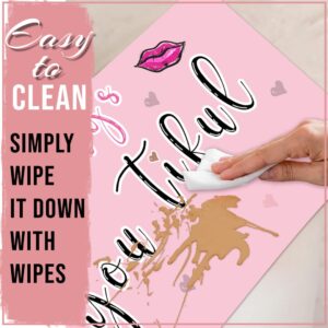 Makeup Mat for Vanity Top Protector, 24x12, Heat Resistant Vanity Mat, Vanity Organizer Mat, Vanity Desk Protector Mat, Dual-Sided, Oilproof, Dustproof, Perfect for Makeup Lover Gift, Sixteen Gifts