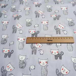 8Pcs Cute Animal Cats Fabirc Fat Quarters Cotton Fabric Bundles,for Quilting,Sewing and DIY Crafts,18 x 22 inches. …