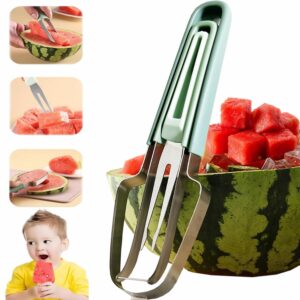 watermelon cutter slicer tool,3-in-1 watermelon cutter slicer tool, watermelon cutter,stainless steel watermelon popsicle cutter,watermelon slicer melon cutter for camping kitchen gadgets