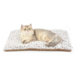 petace self warming cat bed, 24" x 18" self heating pet pad, double sided heated dog mat thermal blanket for large kittens small puppy