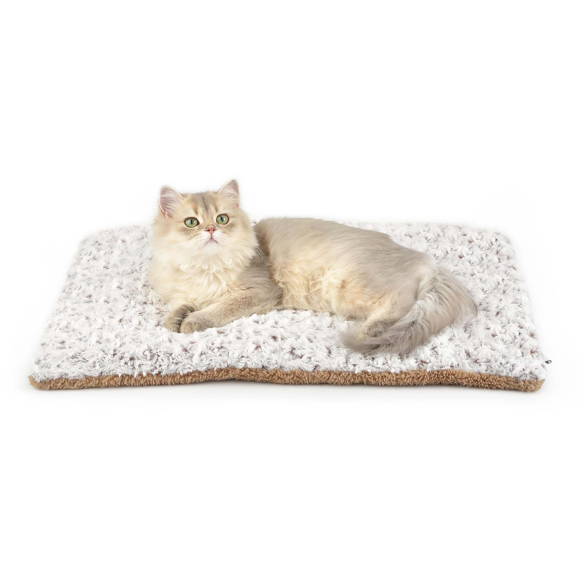 Petace Self Warming Cat Bed, 24" x 18" Self Heating Pet Pad, Double Sided Heated Dog Mat Thermal Blanket for Large Kittens Small Puppy