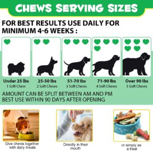 Probiotics Chews for Dogs - Pre & Probiotic Digestive Treats for Dog, Support Gut Health, Seasonal Allergies, Itchy Skin, Dog Supplement Soft Chews for Pet Immune System for Dogs - 120pc/Duck Flavor