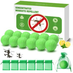 magic cat 12 pack mosquito repellent ball, natural insect deterrent mosquito barrier for effective indoor protection, powerful outdoor mosquito repellent for patio, yard, garden mosquito control