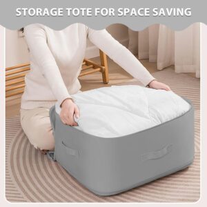 Generic Ultra Space Saving Self Compression Organizer, Heavy Duty Moving Bags, Storage Tote for Space Saving, Self Compression Moving Organizer Bag for Comforters, Bedding, Clothes (Grey, X-Large)