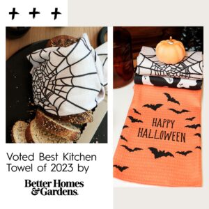 GEOMETRY Halloween Kitchen Towels - Quick Dry Microfiber Halloween Dish Towels for Kitchen Drying - Premium Quick Dry Towel (Boo, 18" x 30" (1-Pack))